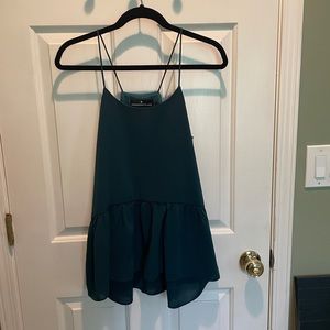 Tuckernuck Pomander Place Kieran Peplum Top Green - Small